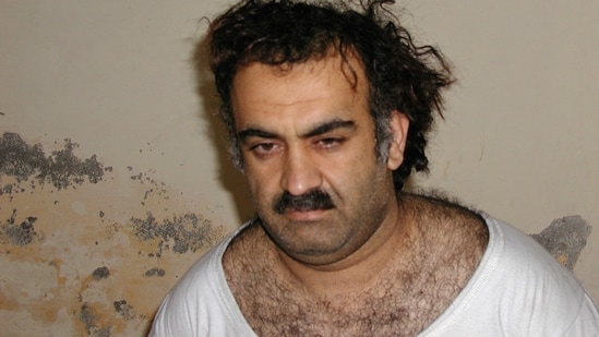 Khalid Sheikh Mohammed, the alleged Sept. 11 mastermind, is seen shortly after his capture during a raid in Pakistan, March 1, 2003, in this photo obtained by the Associated Press.