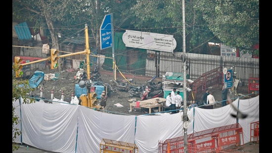 The Red Fort blast took place on November 10, 2025, when an improvised explosive device in a car exploded near the Lal Quila Metro Station, killing at least 11 persons and injuring several others. (Hindustan Times)