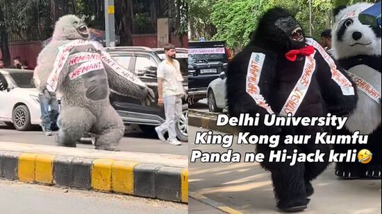 This DUSU election season, walk through North or South Campus and you might just encounter a life-sized gorilla or a giant panda with a candidate’s name plastered across its chest.