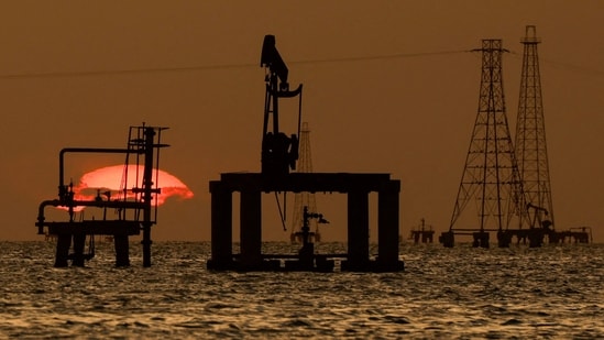 Oil platforms and pumpjacks at Lake Maracaibo, in Cabimas, Venezuela, January 26, 2026.