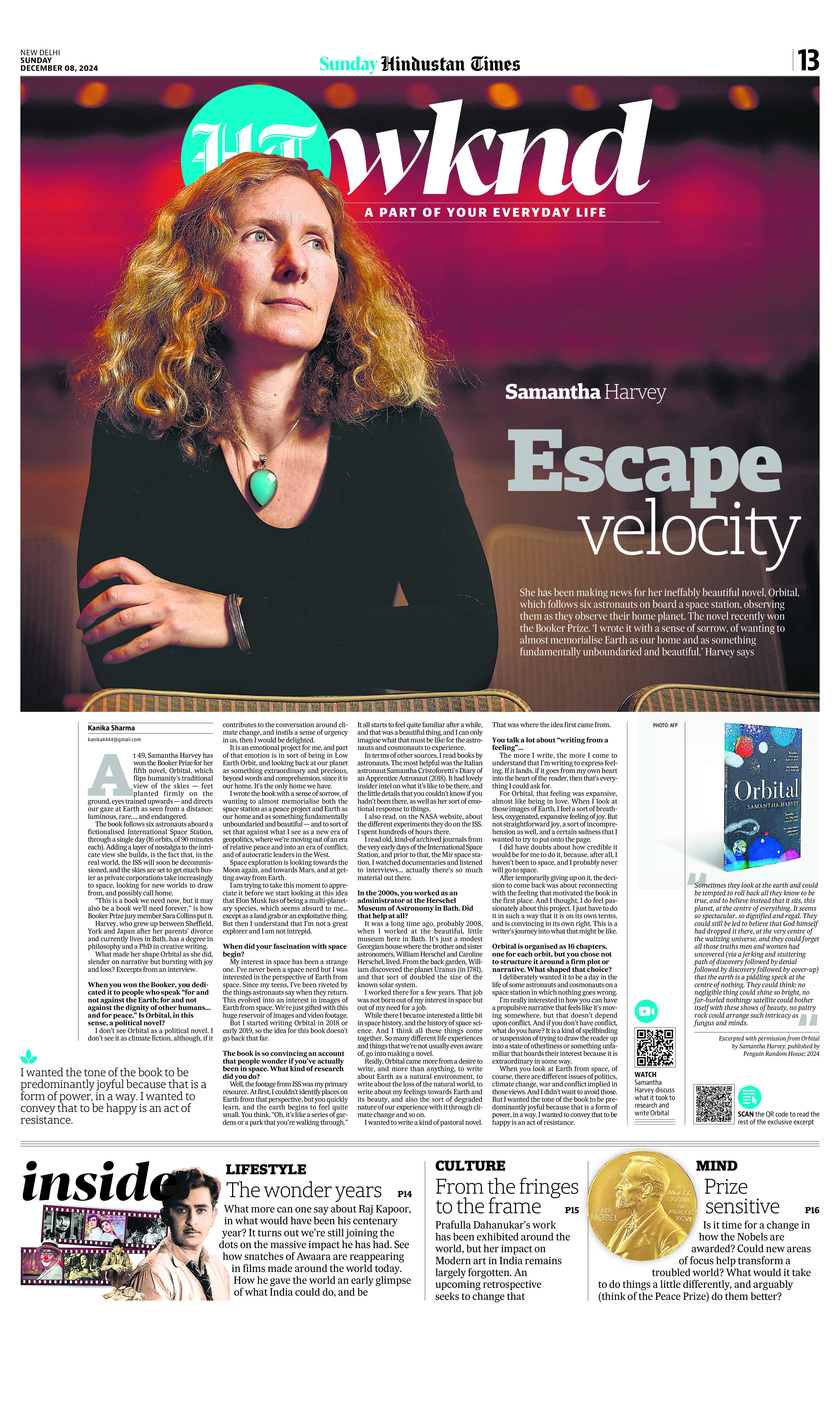 'Samantha Harvey' by Kanika Sharma (HT) 'Samantha Harvey' by Kanika Sharma (HT)
