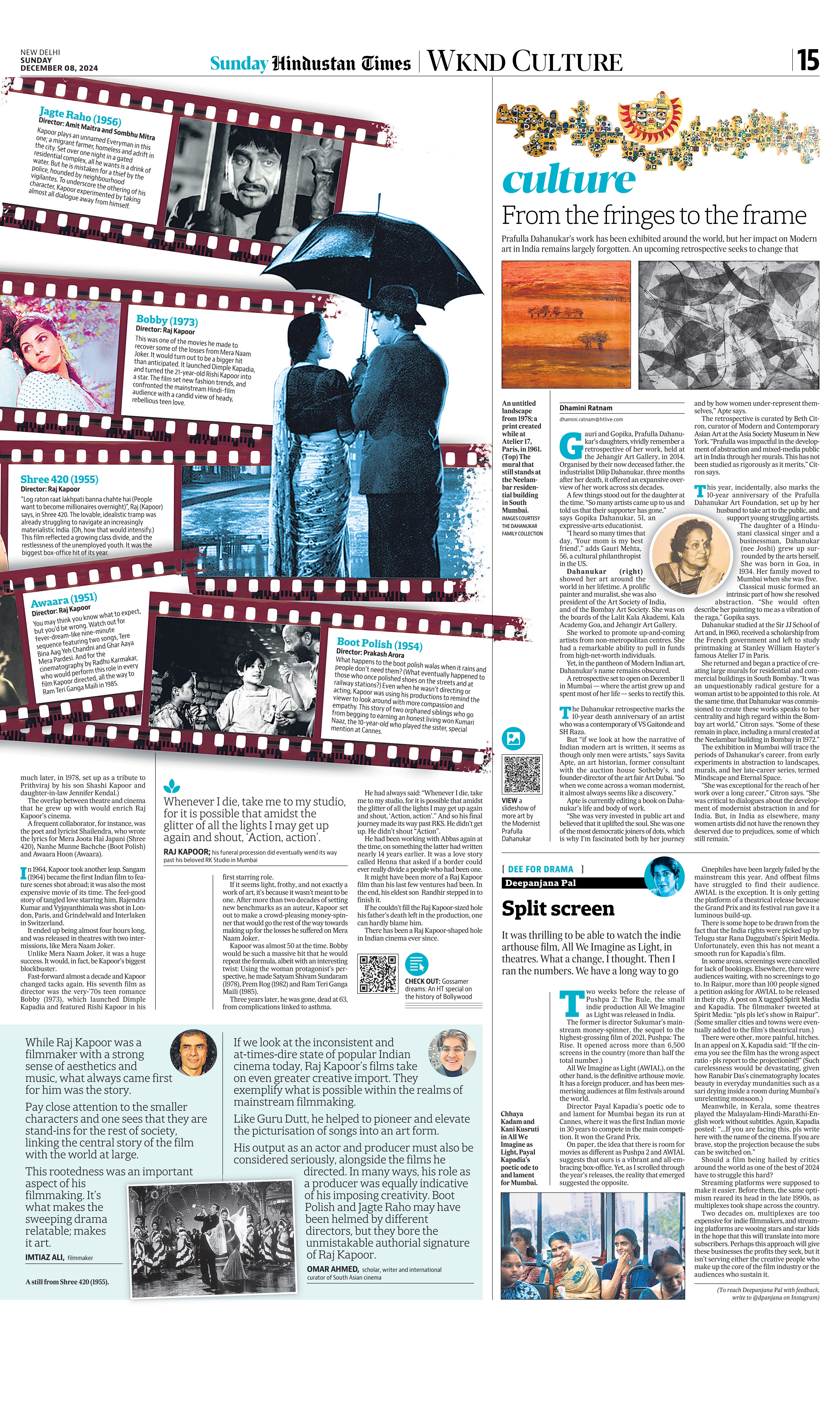 'The Wonder Years: A tribute to the legendary Raj Kapoor' by Karishma Upadhyay (HT) 'The Wonder Years: A tribute to the legendary Raj Kapoor' by Karishma Upadhyay (HT)