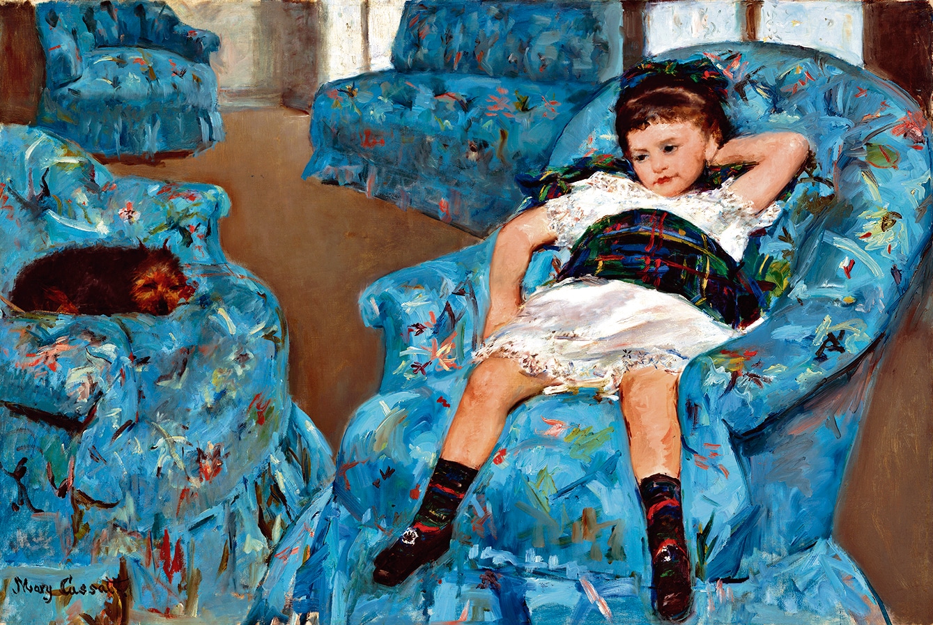 Little Girl in Blue Armchair; 1890-91. (National Gallery of Art , Washington DC) Little Girl in Blue Armchair; 1890-91. (National Gallery of Art , Washington DC)