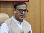 Guwahati: Assam Chief Minister Himanta Biswa Sarma addresses a press conference after a cabinet meeting, in Guwahati, Sunday. (PTI)