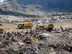 Local residents staged a protest in May, alleging that the dumping ground had already turned the area into a “gas chamber” (HT Photo)
