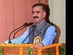 Referring to the HIMCARE scheme implemented during the previous BJP government, the CM alleged that bills were prepared for ovary operations on men, which, he said, pointed towards a major scam. (HT File)