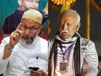 Owaisi reiterated his party's stance that RSS is always against religious minorities in the country. (ANI/AP)