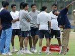 Aavishkar Salvi in the India training camp.