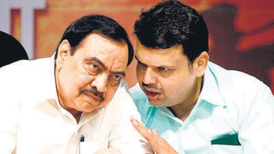 Eknath Khadse worked alongside Devendra Fadnavis in the BJP before shifting to the NCP in 2020. (HT Archive) Eknath Khadse worked alongside Devendra Fadnavis in the BJP before shifting to the NCP in 2020. (HT Archive)