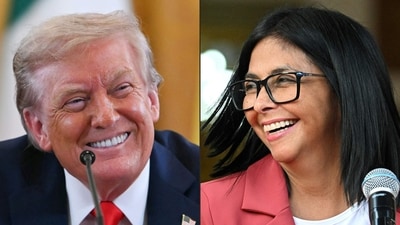 US President Donald Trump and Venezuela's interim president, Delcy Rodriguez (AFP) US President Donald Trump and Venezuela's interim president, Delcy Rodriguez (AFP)
