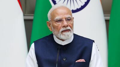 PM Modi also highlighted women’s economic empowerment through the PM SVANidhi scheme, saying women account for approximately 46% of its beneficiaries. (DPR PMO/ANI) PM Modi also highlighted women’s economic empowerment through the PM SVANidhi scheme, saying women account for approximately 46% of its beneficiaries. (DPR PMO/ANI)