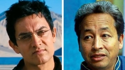 Aamir Khan and Sonam Wangchuk Aamir Khan and Sonam Wangchuk