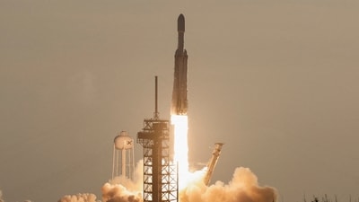NASA's Nancy Grace Roman Space Telescope will study dark matter, dark energy and exoplanets after launching on SpaceX's Falcon Heavy rocket. (REUTERS/Joe Skipper  TPX IMAGES OF THE DAY) (REUTERS)
