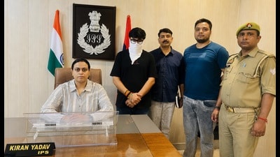 The accused in police custody (HT PHOTO)