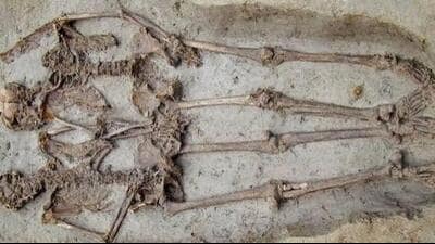 The skeleton was spotted by sanitation workers while they were carrying out cleaning work in the area. (HT Representative photo)