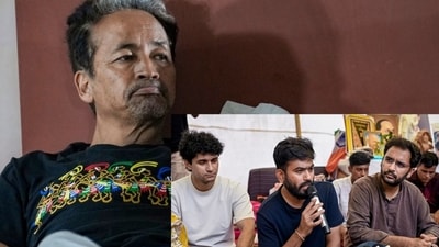 Sonam Wangchuk said there is nothing wrong with anyone having political ambitions while addressing a question on CJP members' future plans. (PTI) Sonam Wangchuk said there is nothing wrong with anyone having political ambitions while addressing a question on CJP members' future plans. (PTI)