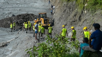 Authorities in Nepal warned of possible further flooding on Sunday and urged residents in flood-affected districts to remain on high alert after water levels in the Bhotekoshi River rose. (PTI Represenaive) Authorities in Nepal warned of possible further flooding on Sunday and urged residents in flood-affected districts to remain on high alert after water levels in the Bhotekoshi River rose. (PTI Represenaive)