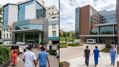 The man compared two medical emergencies he experienced in the two countries. (Gemini AI/Representational image) The man compared two medical emergencies he experienced in the two countries. (Gemini AI/Representational image)