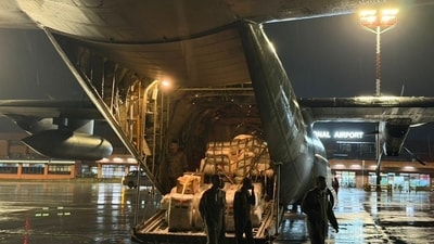 Since August 26, India has sent a total of four flights carrying emergency relief material such as temporary shelters, blankets, hygiene kits, solar lamps, and medicines. (Sourced ) Since August 26, India has sent a total of four flights carrying emergency relief material such as temporary shelters, blankets, hygiene kits, solar lamps, and medicines. (Sourced )