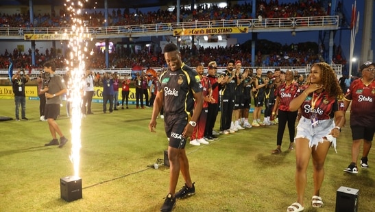 The Trinbago Knight Riders paid a special tribute to Dwayne Bravo