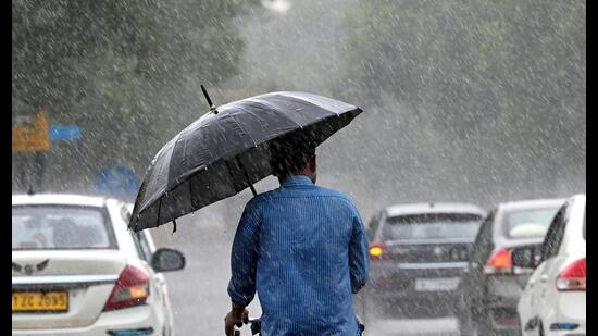 According to experts, this year’s heavy rainfall was due to the monsoon axis, which stayed over the city more than usual (HT)