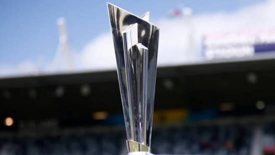 ICC T20 World Cup trophy.