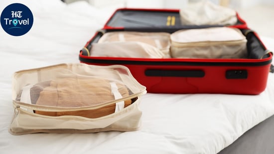 I never thought a luggage organiser could save this much space; travel cubes