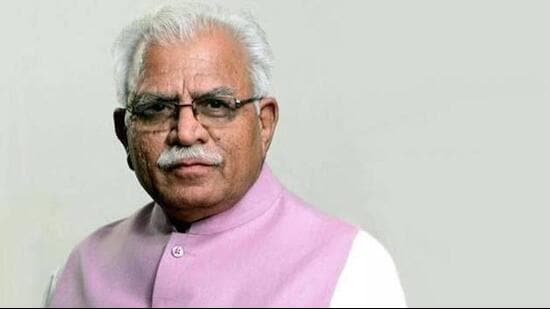 On the controversy surrounding the word ‘Meghwal’ in the state, Khattar said that such demands are voluntary and optional and cannot be imposed on anyone. (HT File)
