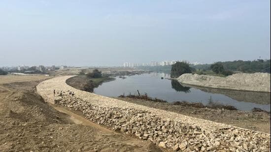 Prof Venkatesh Dutta expressed concern that the proposed Green Corridor, with high embankments and a four-lane road, would further constrain the river. (Sourced)