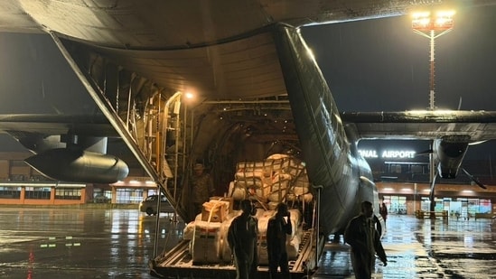 Since August 26, India has sent a total of four flights carrying emergency relief material such as temporary shelters, blankets, hygiene kits, solar lamps, and medicines. (Sourced )