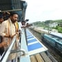 పనులను పరిశీలిస్తున్న కిషన్ రెడ్డి