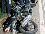 An unidentified vehicle allegedly hit their motorcycle from behind around 12 am. (SANT Arora/HT)