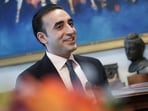 Bilawal Bhutto Zardari, former Foreign Minister of Pakistan and current head of the Pakistan People's Party,  speaks during an interview.