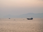 Vessels at the Strait of Hormuz, as seen from Musandam, Oman, July 21, 2026. REUTERS/Stringer