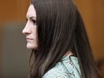 Lindsay Clancy watches jurors as they enter the courtroom in the morning to start their second day of deliberations in the triple murder case, in Plymouth Superior Court, in Plymouth, Massachusetts, U.S., August 28, 2026. Greg Derr/Pool via REUTERS