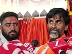Maratha quota activist Manoj Jarange Patil speaks to media during his protest (ANI Video Grab)