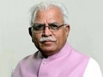On the controversy surrounding the word ‘Meghwal’ in the state, Khattar said that such demands are voluntary and optional and cannot be imposed on anyone. (HT File)