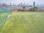The 8,450-square-metre plot on which the Neville D’Souza football ground in located, is owned by the Maharashtra Housing and Area Development Authority (MHADA). (Hindustan Times)