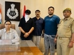 The accused in police custody (HT PHOTO)