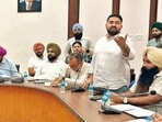 The move followed a meeting of different unions in Ludhiana to decide the next course of action. (HT)