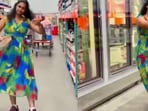 Woman performs Kerala dance inside Costco.