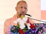 Uttar Pradesh chief minister Yogi Adityanath speaking at a programme in Lucknow on August 30. (HT photo)