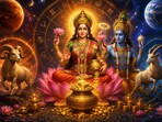 శుక్రుడి సంచారం: మాలవ్య రాజయోగం + లక్ష్మీనారాయణ యోగం.. ఈ 3 రాశులకు మహా అదృష్టం!(AI)
