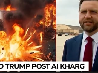 Kharg Island ‘blown to smithereens’? JD Vance explains Trump’s AI war video