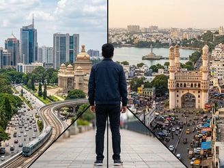 The man shared that he has lived in Hyderabad for seven years.