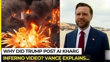 JD Vance said Donald Trump's AI-generated video showing Iran's Kharg Island being blown apart was meant to send Tehran a message.