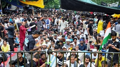 Abhijeet Dipke's CJP had led a student protest movement from Delhi's Jantar Mantar against the NEET paper leak, which eventually resulted in the resignation of ex-education minister Dharmendra Pradhan. (ANI) Abhijeet Dipke's CJP had led a student protest movement from Delhi's Jantar Mantar against the NEET paper leak, which eventually resulted in the resignation of ex-education minister Dharmendra Pradhan. (ANI)