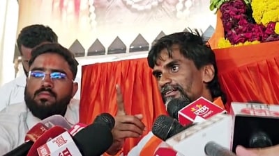 Maratha quota activist Manoj Jarange Patil speaks to media during his protest demanding Kunbi caste certificates for eligible Marathas in Parbhani on Sunday. (ANI Video Grab) Maratha quota activist Manoj Jarange Patil speaks to media during his protest demanding Kunbi caste certificates for eligible Marathas in Parbhani on Sunday. (ANI Video Grab)