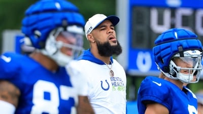 Keenan Allen, newly signed Colts receiver, was arrested on DUI charges early Sunday after officers found him intoxicated in a no-parking zone. (Getty Images via AFP) Keenan Allen, newly signed Colts receiver, was arrested on DUI charges early Sunday after officers found him intoxicated in a no-parking zone. (Getty Images via AFP)