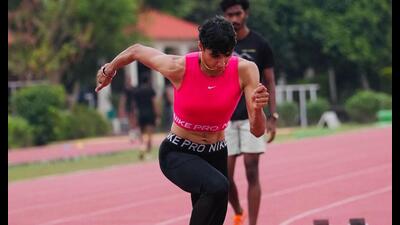 Rupal Chaudhary during a training session. (FILE PHOTO)
